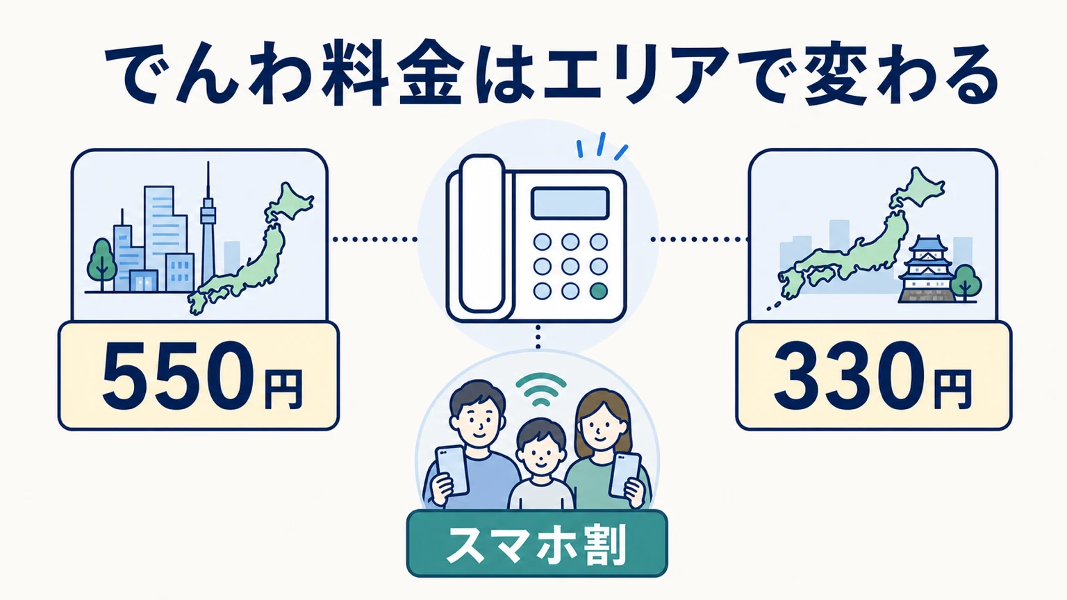 NURO光でんわの料金は?月額・通話料・オプションを全解説の要点を整理した図解
